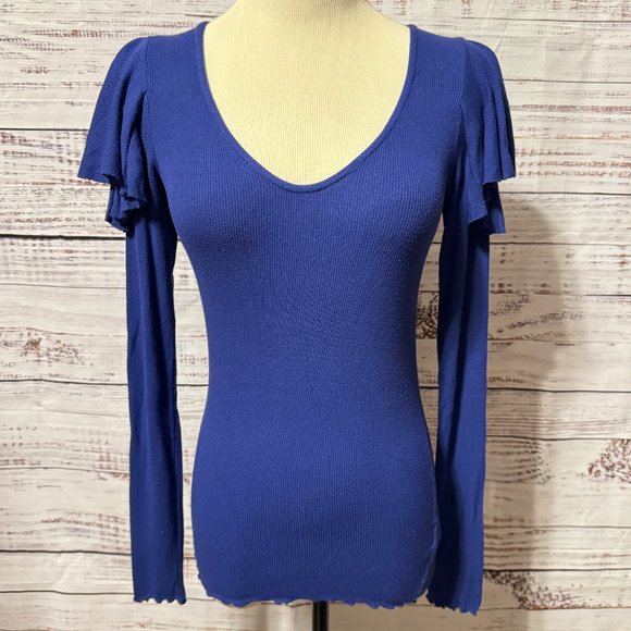 🎉😀CLEARANCE SALE!!😀🎉FREE PEOPLE We The Free On Rewind Tee in Sapphire - Picture 3 of 9